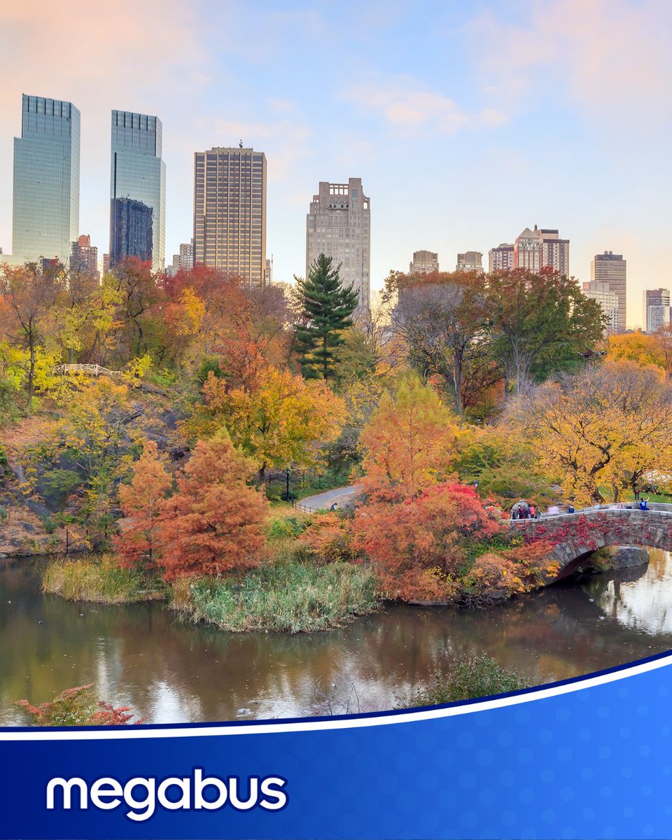megabus's tweet photo. Summer is coming to an end, which means it's time to book your fall trip to New York and take in its autumnal beauty! 🍂 https://t.co/oEesC6zaMw