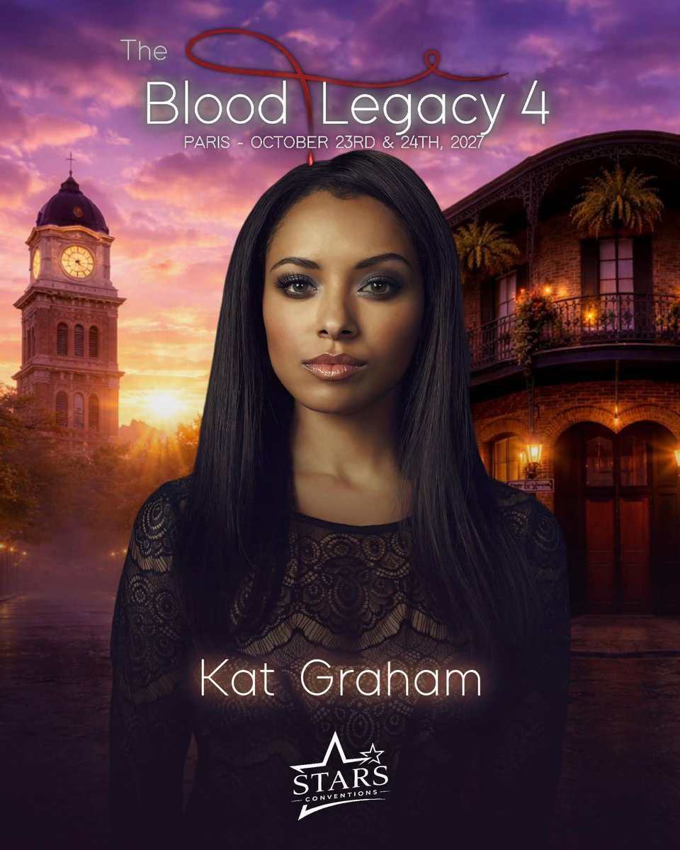 EuroConNet's tweet photo. GUEST ANNOUNCEMENT
#TheBloodLegacy4 #TBL4 #StarsConventions #KatGraham
23 - 24 October, 2027
Paris, France
https://t.co/ThGlLrryTk
@KatGraham https://t.co/uKeQKThyxL