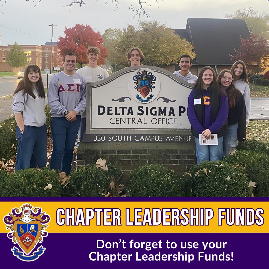 deltasigmapi's tweet photo. Don't forget to use your Chapter Leadership Funds (CLFs)! Each CLF assures collegians have access to our full array of educational programs. Chapter members can even choose to use CLFs to attend LEAD events! 

Don't wait, visit https://t.co/Os22pzG8jJ for more info. https://t.co/ZfQP3Zkfgt
