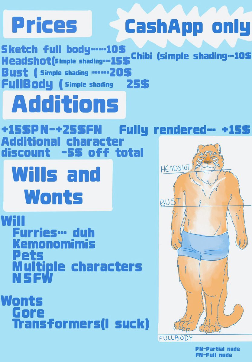 Lucky_Starr07's tweet photo. @Doobles_VT Im not gonna post sexh poses in the comments but heres my prices and other art! https://t.co/CsHFxVqSRg