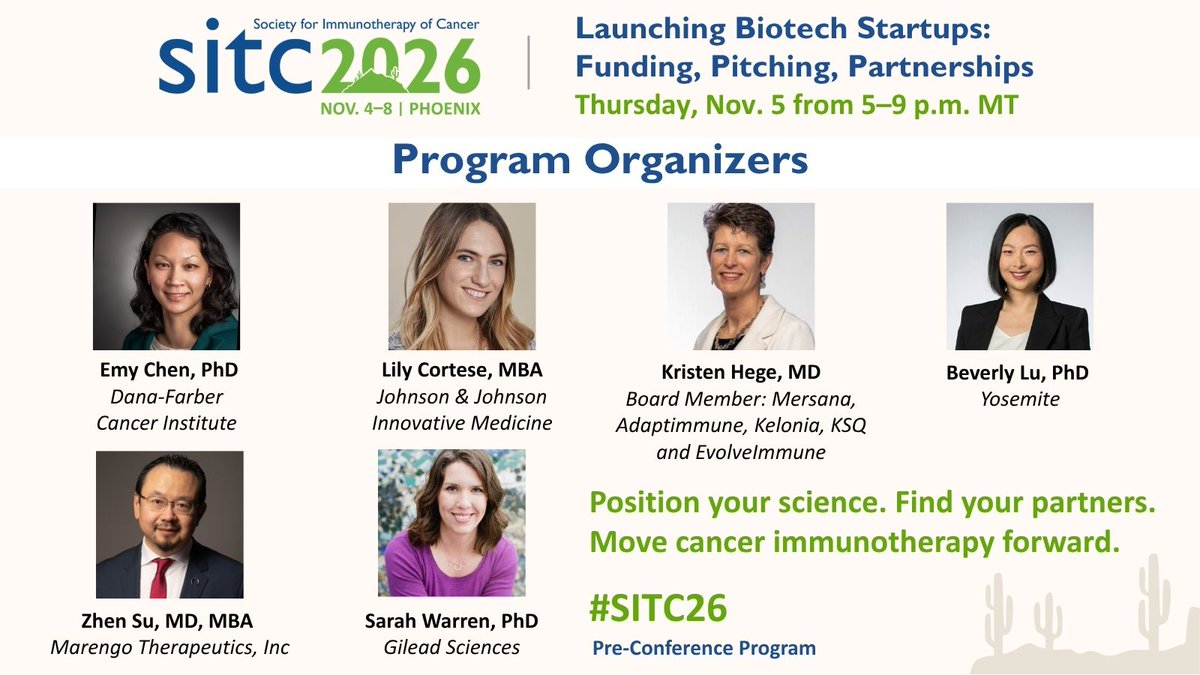 sitcancer's tweet photo. Start SITC 2026 with an in-depth look at the latest advances in cancer immunotherapy. Don’t miss this Pre-Conference Program designed to bring together experts, insights and opportunities for scientific exchange on the next gen IO pipeline strategy. https://t.co/R8MURQp83R https://t.co/inCzcg3ggX