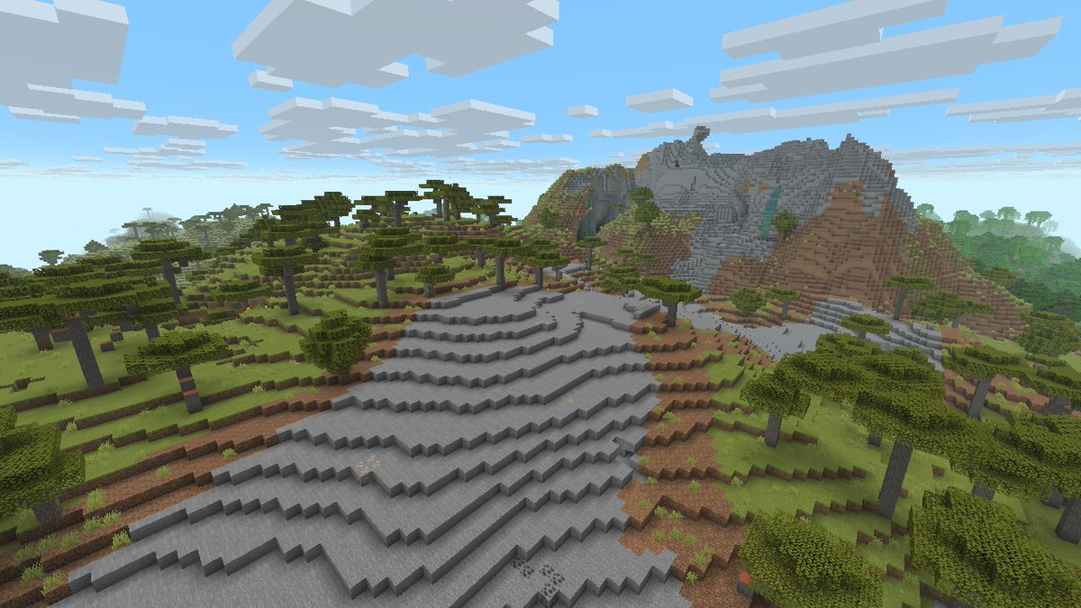 forestwardenvdn's tweet photo. Messing with biome placements ;) https://t.co/ZAAKscFuxI