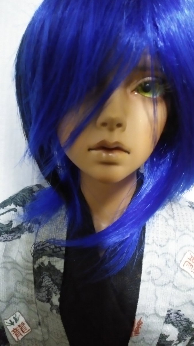 tyiedv's tweet photo. 青いウィッグのネロ❤️エキゾチックな青鬼のよう👹🥰

#piposdoll
#ドル活
#ドール写真 https://t.co/WavWjrQ3AZ