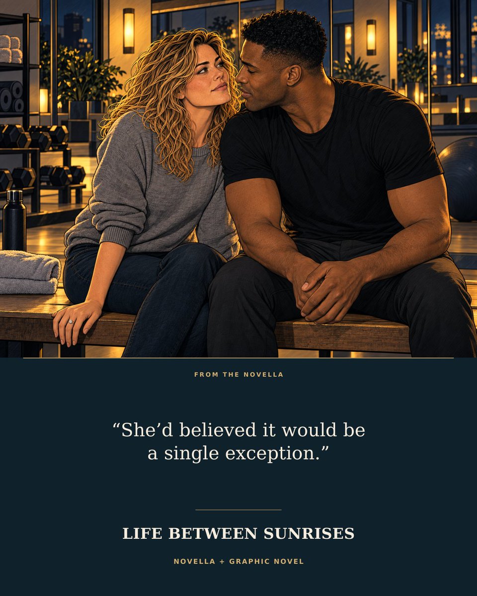 clairedeuxx's tweet photo. "She’d believed it would be a single exception." A convincing little phrase. Until she needs it again.

Life Between Sunrises is available as a novella and graphic novel: https://t.co/Y5w5sGrmTR