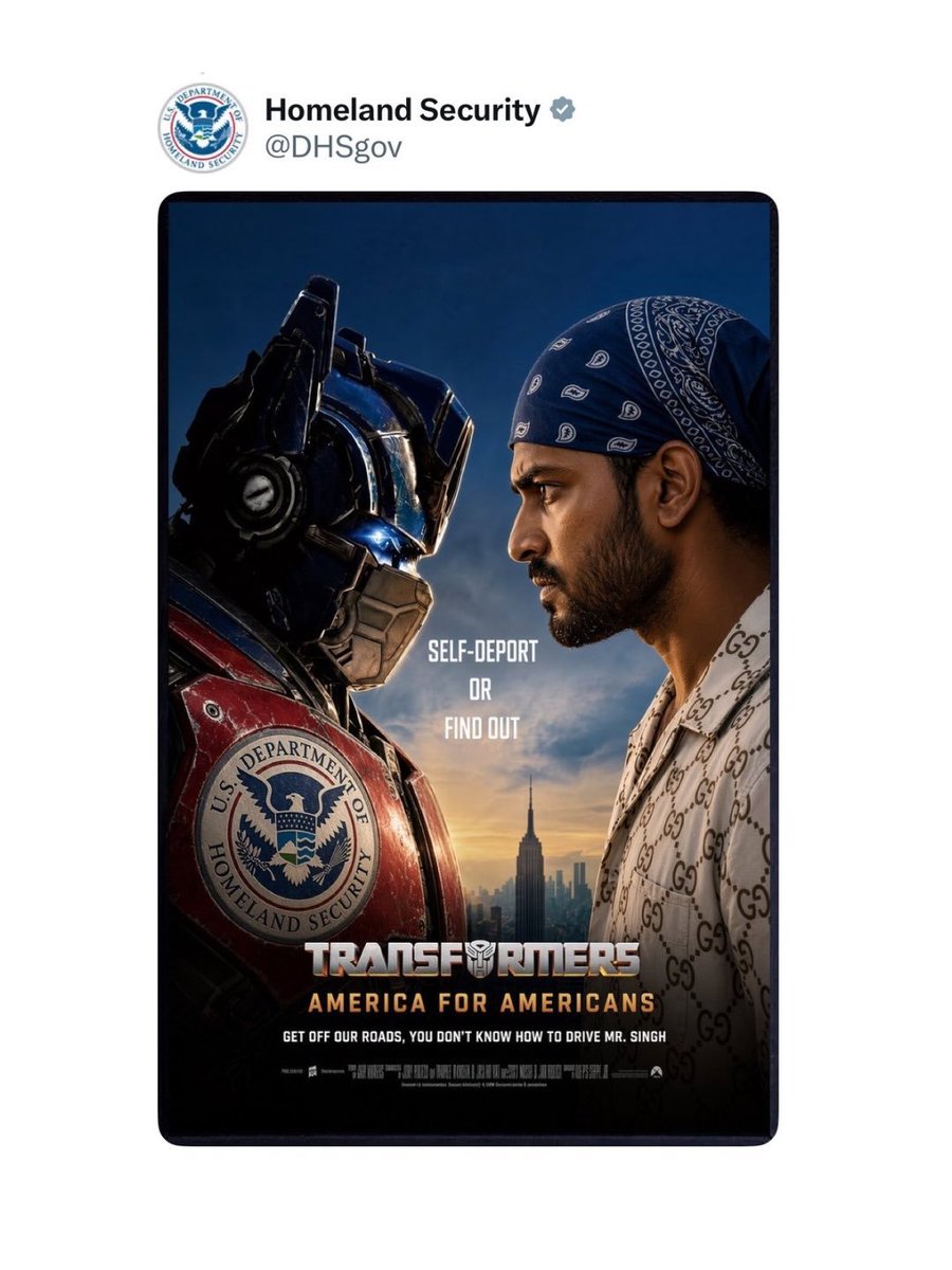 BaazNewsOrg's tweet photo. A Sikh trucker was followed into a Wyoming rest stop bathroom & stabbed 17 times in an unprovoked attack. 

Days earlier, DHS posted "Get off our roads, you don't know how to drive Mr. Singh." It deleted the post, then told NPR any link to the attack is "RECKLESS and FALSE."

There has been a sharp rise in Anti-Sikh hate across the diaspora as racism and disinfo are amplified by both white nationalist and Hindu Nationalist ecosystems.