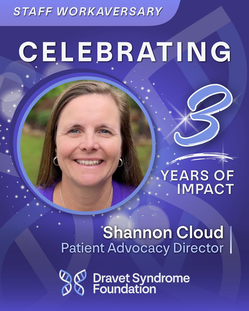 curedravet's tweet photo. Celebrating Shannon Cloud as she marks 3 years on staff at DSF 👏🎉 As Alaina’s mom and a longtime advocate, her lived experience guides her work as Patient Advocacy Director.

🔗 Learn what shaped Shannon’s path to advocacy ➞ https://t.co/IROI6SfOVd https://t.co/GYv3laTm5N
