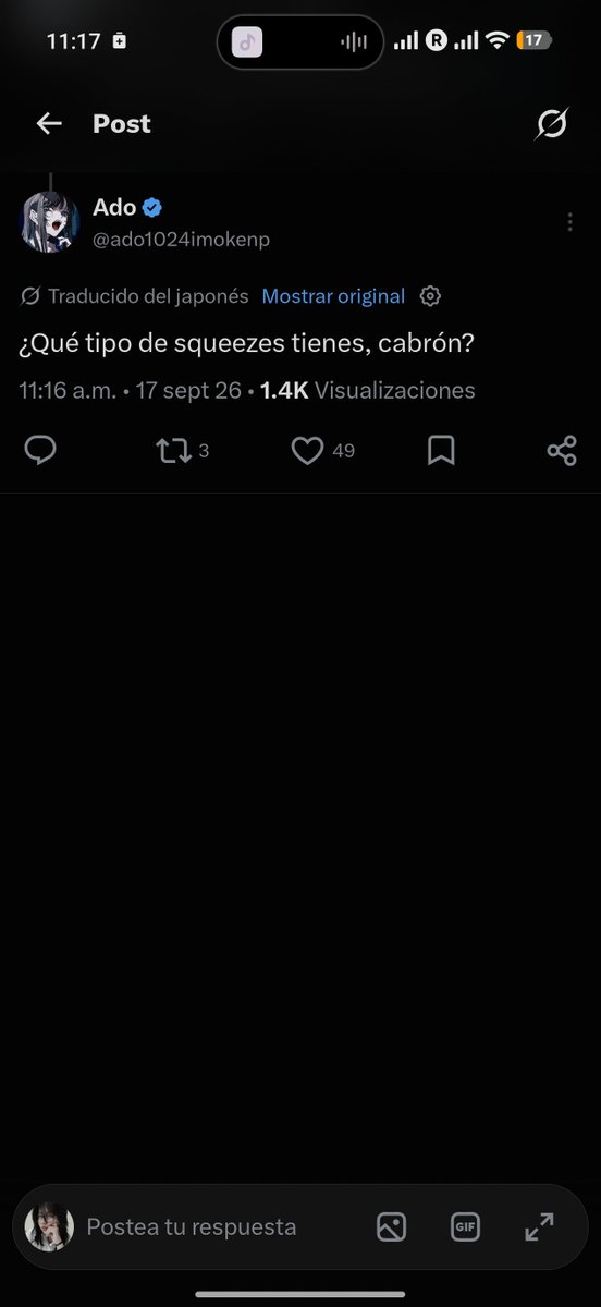 Fatyphoenix's tweet photo. @ado1024imokenp @fureisiaosi Amanecimos bravas? O.O https://t.co/24A0eBOodY