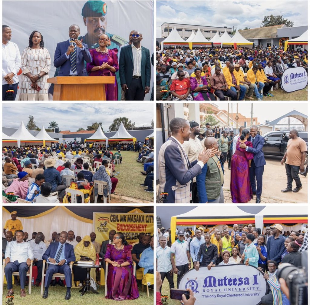 DaudiKabanda's tweet photo. Thank you Masak City leaders for endorsing our leader General Muhoozi Kainerugaba for President of Uganda 2031 Onwards. We thank all the elders who blessed the function. https://t.co/VxIC56e4Fa