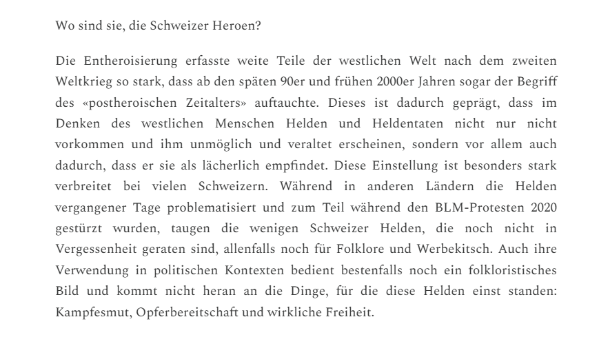 funkaufklaerer's tweet photo. Söhne, wie sie St. Jakob sah? Von ihren Helden will die Schweiz nichts mehr wissen. Heldenfiguren wie Wilhelm Tell und Winkelried dürfen heute allenfalls noch als Werbeträger herhalten und geraten in Vergessenheit, und mit ihnen einstige schweizerische Tugenden: https://t.co/nf2SmgwqIn