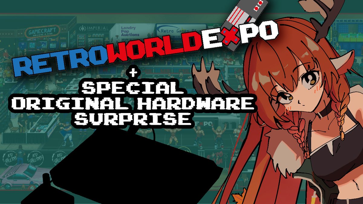 MapleAlcesia's tweet photo. we're starting a little later tonight than usual!! yapping about @RetroWorldExpo, what i got to see, my haul, and then a special original hardware surprise!

starting in 2 hours / 9:30 PM ET / 6:30PM PT!

https://t.co/G0Nd8SJ7Ds https://t.co/JIYhPNzQdJ