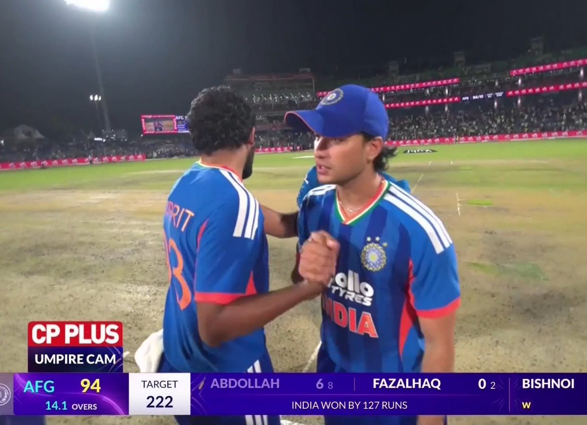 Shebas_10dulkar's tweet photo. Indian batters Outscoring Opponent Team in T20Is

2022 - Kohli 122* || AFG (111)
2023 - Gill 126* || NZ (66) 
2023 - Surya 100 || SA (95) 
2025 - Abhishek (135) || ENG (97)
2026 - 𝗔𝗯𝗵𝗶𝘀𝗵𝗲𝗸 (108) || AFG (94)

#INDvsAFG https://t.co/MSBvBvYwJU