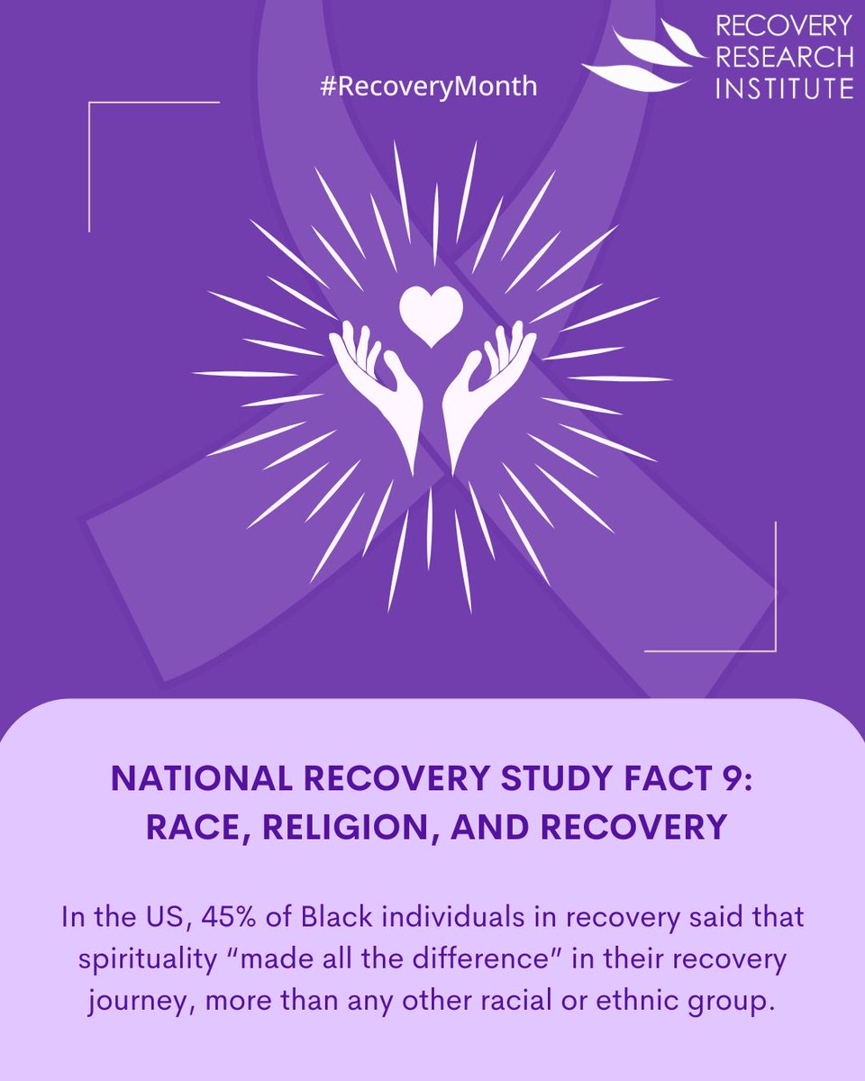 RecoveryAnswers's tweet photo. In the US, 45% of Black individuals in recovery said that spirituality “made all the difference�� in their recovery journey, more than any other racial or ethnic group. https://t.co/diHslqB4Vf