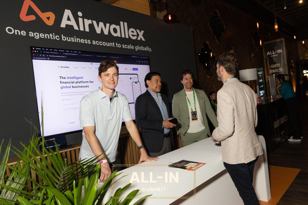 OliverCamaX's tweet photo. @airwallex @theallinpod Summit in LA was a success meeting global entrepreneurs scaling their businesses worldwide. https://t.co/NIKQ1JBKAb