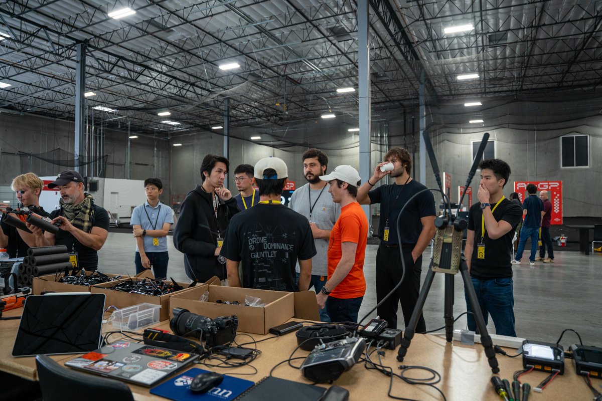 neros_tech's tweet photo. We're hosting the AI Grand Prix alongside @anduriltech and @dronechampionsl. 

This week, 15 teams from across the globe will compete in an extended hackathon to add autonomous navigation features to Neros drones before moving on to the final event at Anduril's Arsenal-1 later this year.