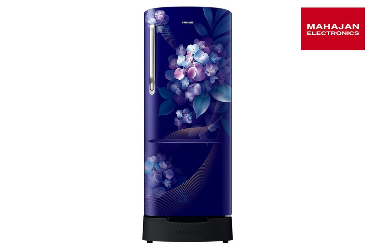 AnnetteMckqh2's tweet photo. Upgrade your kitchen with the Samsung RR24H2823HS/NL refrigerator in elegant Hydrangea Blue. Its 223 L capacity, Digital Inverter, and Single Touch Defrost offer effortless freshness for just ₹23, 949. Stock is limited. https://t.co/Xb3Ak3QsAG