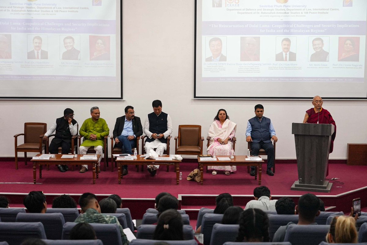 drvijaykhare's tweet photo. Happy to share that a thought-provoking Lecture-cum-Discussion on “The Reincarnation of Dalai Lama: Geopolitical Challenges and Security Implications for India and the Himalayan Regions” was successfully held on Wednesday, 16th September 2026 at 3:00 PM 

 #DalaiLama https://t.co/47kvaC8bz7