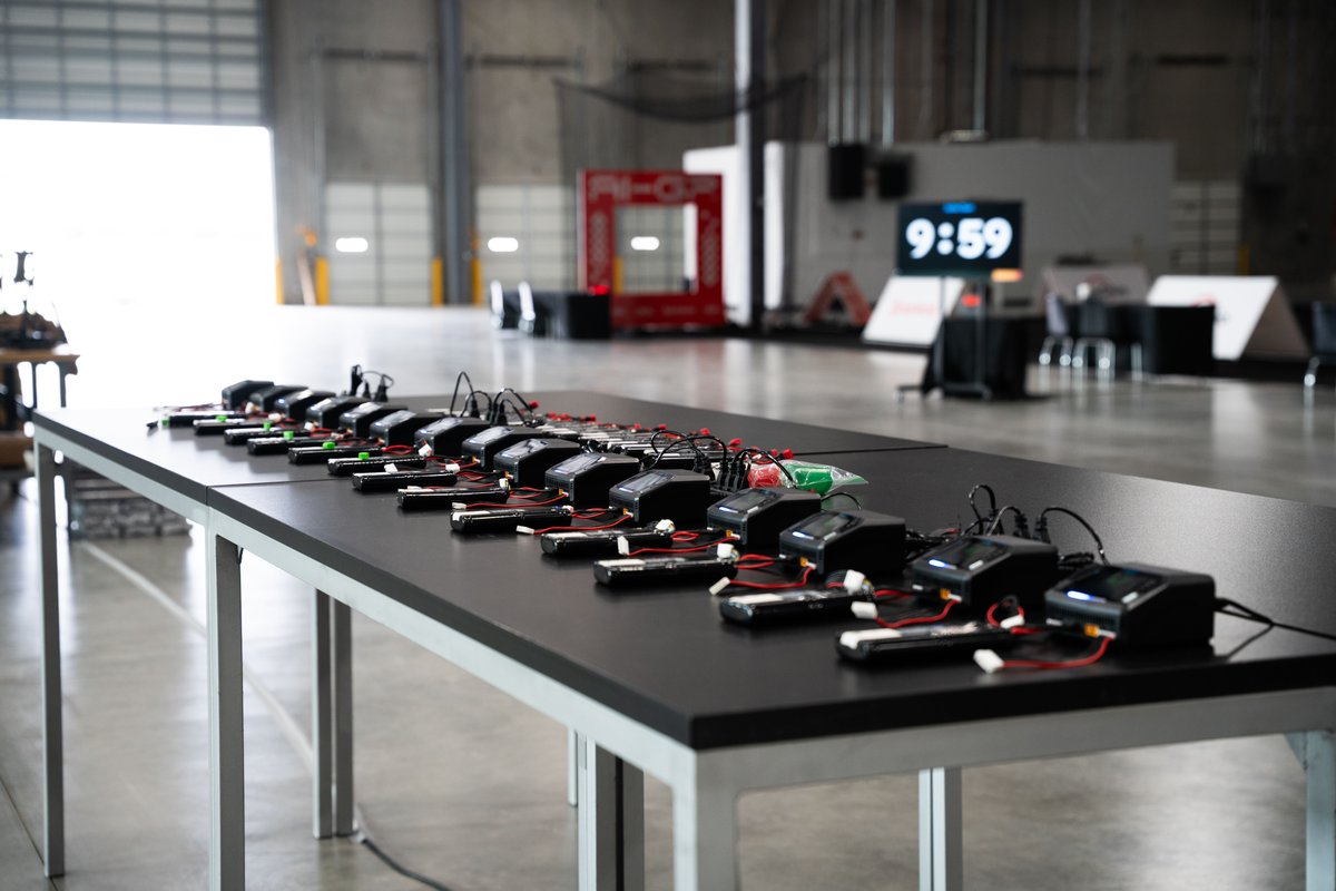 neros_tech's tweet photo. We're hosting the AI Grand Prix alongside @anduriltech and @dronechampionsl. 

This week, 15 teams from across the globe will compete in an extended hackathon to add autonomous navigation features to Neros drones before moving on to the final event at Anduril's Arsenal-1 later this year.