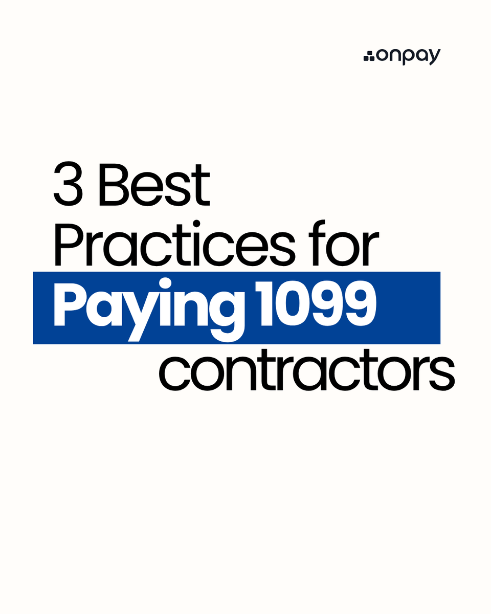 onpay_payroll's tweet photo. Hiring contractors gives your business the flexibility to grow, but the paperwork side can get messy fast.

Swipe through for 3 quick rules to build a smoother contractor payroll process ➡️

Want to learn more? Read the full guide: https://t.co/PFVtqiefyj https://t.co/Cq6HNGosUy