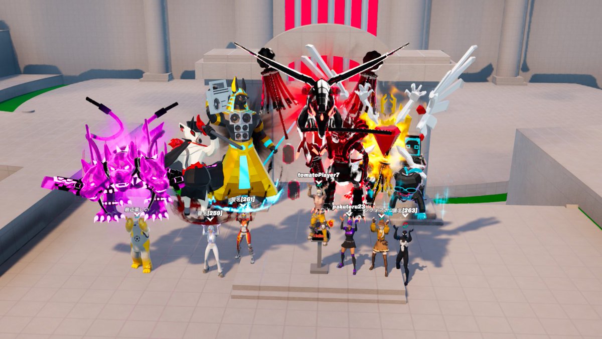 tkg_brf's tweet photo. 公開で会った方々とミニゲームボックスファイトして記念写真とりました() https://t.co/KyhphaRovl