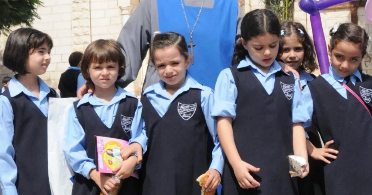 CatholicHerald's tweet photo. Gaza Catholic school reopens after almost three years of war.

Article | https://t.co/ESJ8MXm0vm https://t.co/Km39Jz6lCu