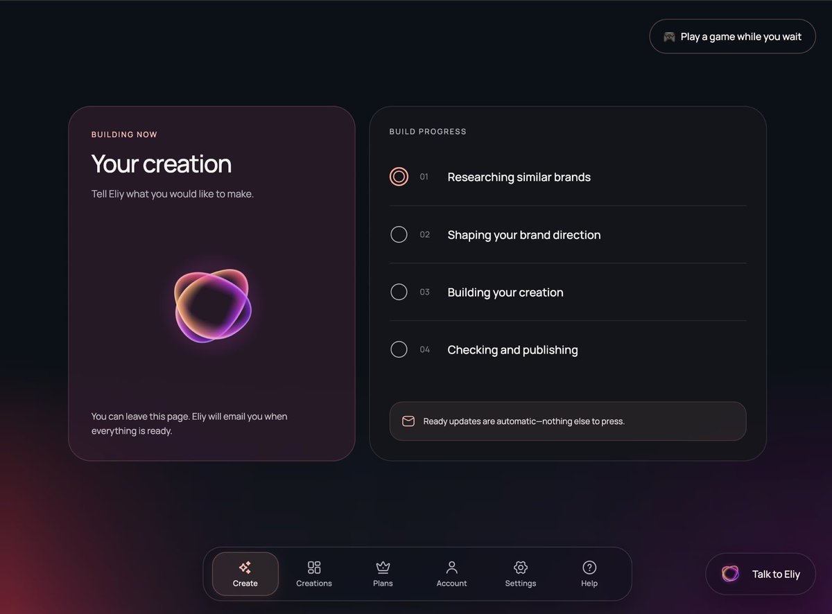 Shalom_HeyEliy's tweet photo. Loads of improvements on @HeyEliy, you can now play games while you wait for your idea to be built. 💃🏽 https://t.co/9KgcgNsMCV