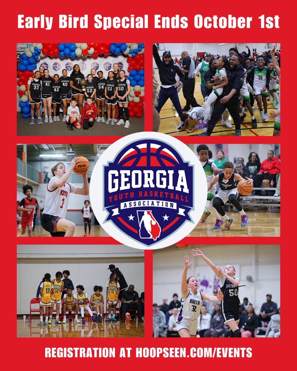 HoopSeenGA's tweet photo. The @GYBABasketball Early Bird Special ends THIS THURSDAY, October 1st

Be sure to register for the best Middle School Feeder team league before then to take advantage

⬇️⬇️⬇️
https://t.co/7fDCo0Lj9d https://t.co/OEvr50bjAB