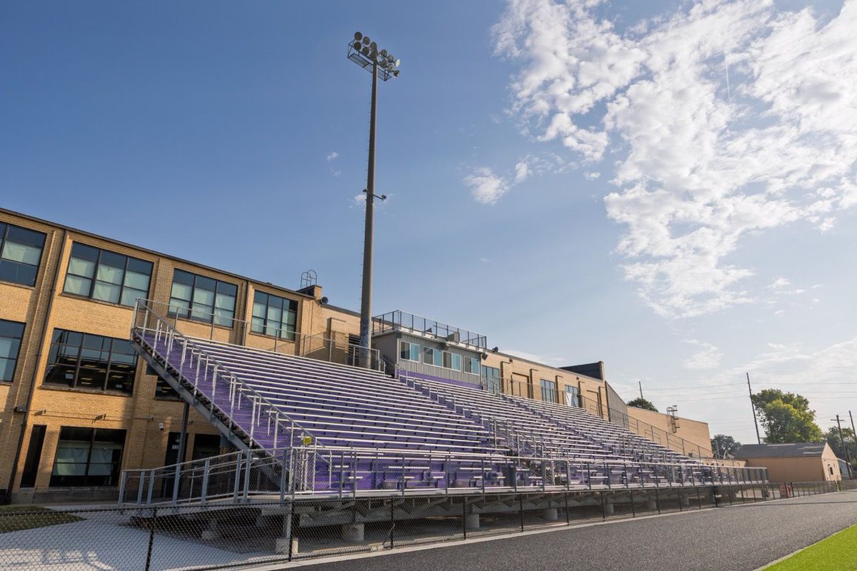 IPSSchools's tweet photo. ✂️ Cutting the ribbon on a brand new era for @gwcontinentals! @ipsathletics

Today, IPS officially cut the ribbon on renovated athletic facilities:
🏃 A newly resurfaced track
🏈 An upgraded artificial turf field for football, soccer, and girls’ flag football
🏟️ A new 650-seat grandstand, press box, upgraded sound system, and improved walkways

#IndianapolisPublicSchools #Indianapolis #TeamIPS #IPSProud