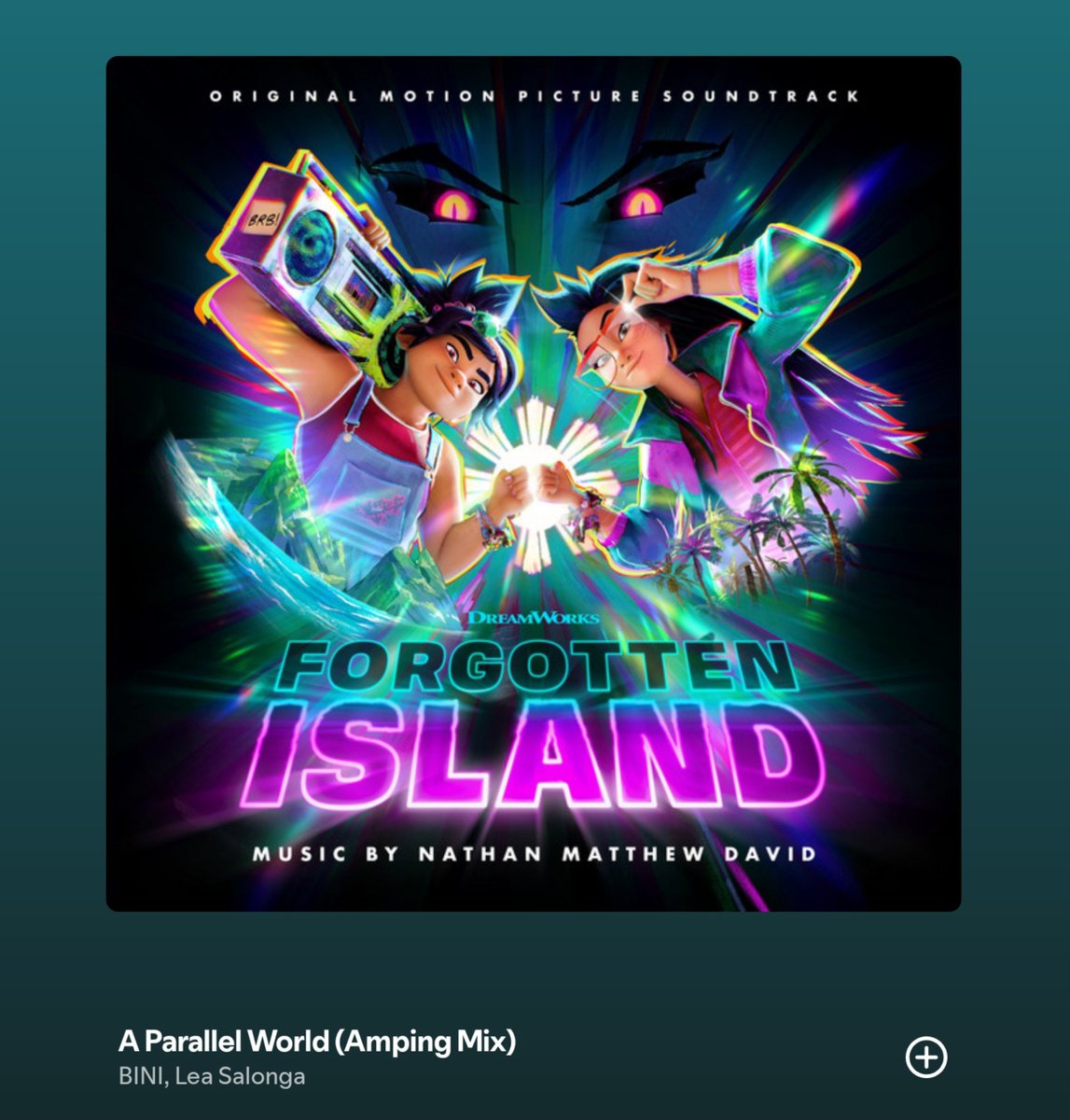 _dacoconutnut's tweet photo. Grabe. Imagine, Hollywood film (Dreamworks) tapos in-assemble pa nila lahat ng global Pinoy artists ngayon for the soundtracks:

• Lea Salonga ✅
• BINI ✅
• H.E.R ✅
• KATSEYE Sophia ✅
• Liza Soberano ✅
• SB19 ✅

FORGOTTEN ISLAND SOUNDTRACKS HERE: https://t.co/IIlPdnA0ZY