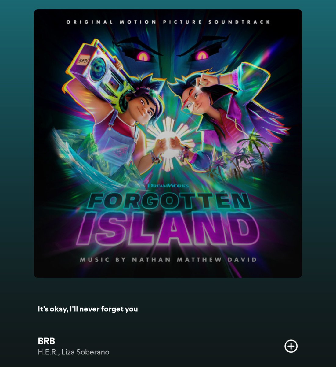 _dacoconutnut's tweet photo. Grabe. Imagine, Hollywood film (Dreamworks) tapos in-assemble pa nila lahat ng global Pinoy artists ngayon for the soundtracks:

• Lea Salonga ✅
• BINI ✅
• H.E.R ✅
• KATSEYE Sophia ✅
• Liza Soberano ✅
• SB19 ✅

FORGOTTEN ISLAND SOUNDTRACKS HERE: https://t.co/IIlPdnA0ZY