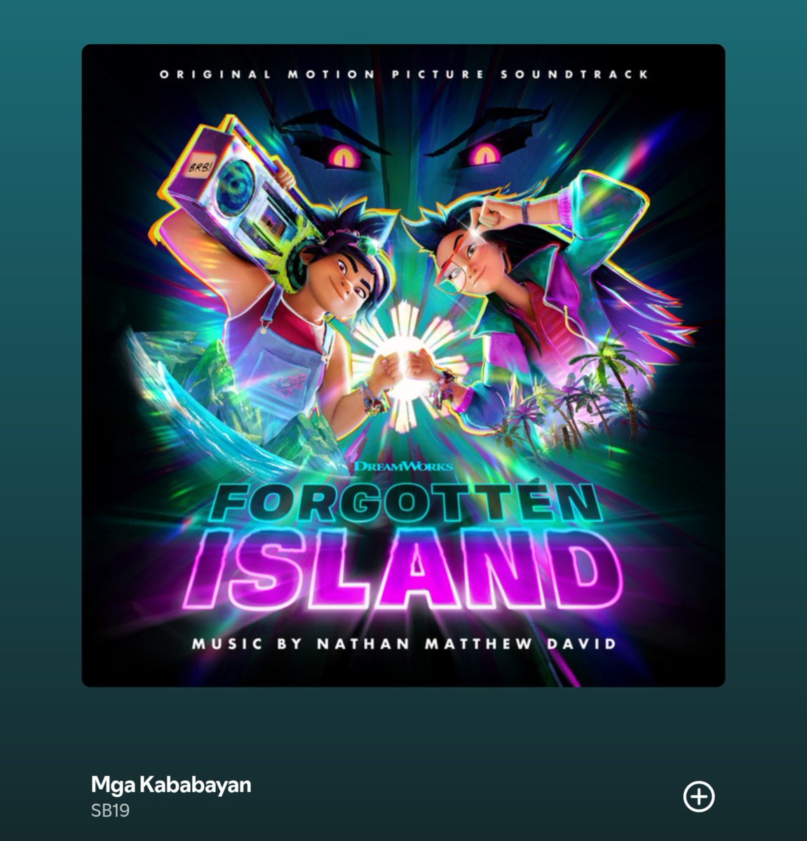 _dacoconutnut's tweet photo. Grabe. Imagine, Hollywood film (Dreamworks) tapos in-assemble pa nila lahat ng global Pinoy artists ngayon for the soundtracks:

• Lea Salonga ✅
• BINI ✅
• H.E.R ✅
• KATSEYE Sophia ✅
• Liza Soberano ✅
• SB19 ✅

FORGOTTEN ISLAND SOUNDTRACKS HERE: https://t.co/IIlPdnA0ZY