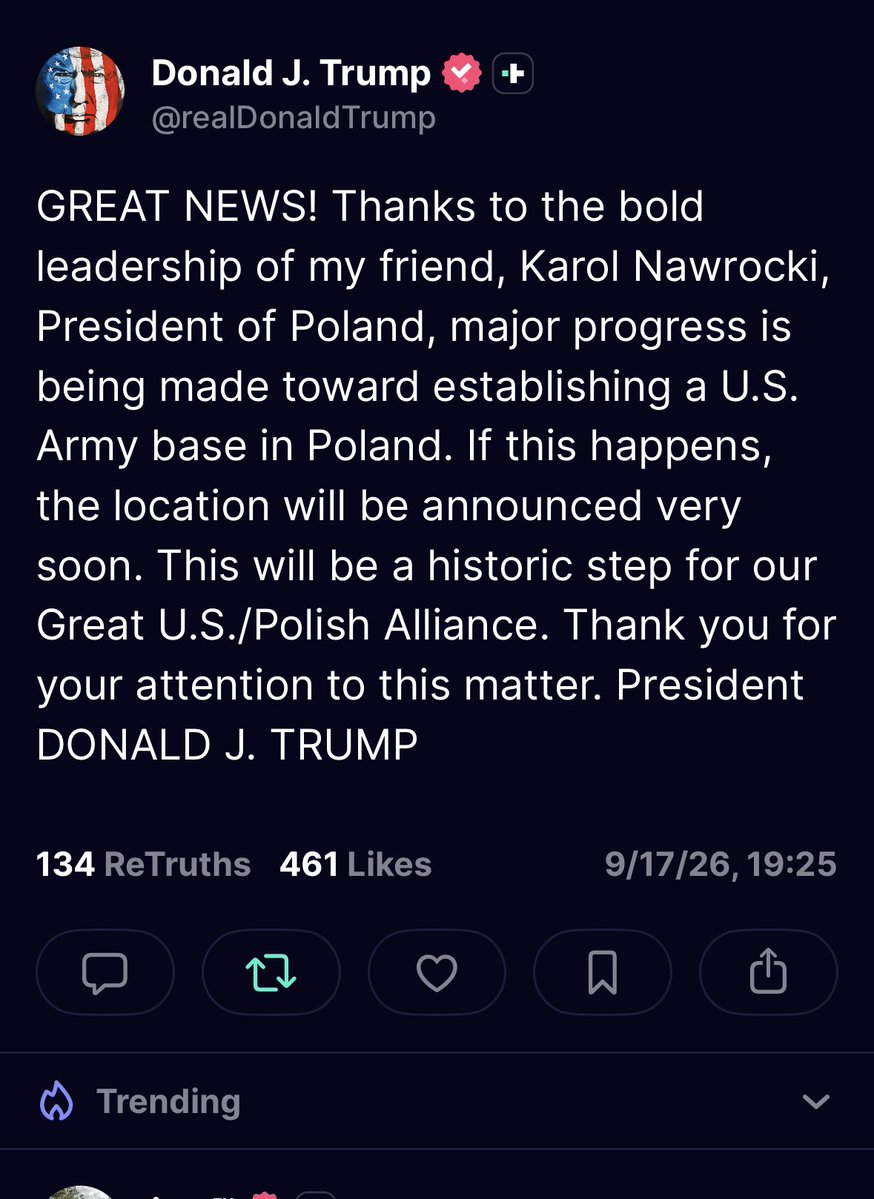 USAmbPoland's tweet photo. Thank you Mr President!!! @POTUS https://t.co/ADKIq5MmYo