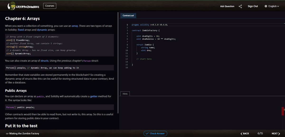 CipherXHQ's tweet photo. 💻 Learning Solidity — Day 4

Every array you build is a step toward mastering the logic of smart contracts. Keep coding, keep learning, and let consistency compound.#Solidity #Web3 #Blockchain #SmartContracts #100DaysOfCode #CodingJourney #LearnSolidity #Web3Developer #Day4 https://t.co/uP9BxOYikv