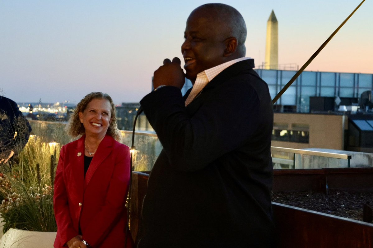 DWStweets's tweet photo. Proud to carry on our tradition to gather top Black leaders for the Taste of South Florida event, which the late Rep. Hastings and I started to kick off the @CBCFInc Annual Leadership Conference. Thanks to Leader @hakeemjeffries, Assistant Leader @JoeNeguse, Reps. @IlhanMN, @gabeamo, former Rep. @KendrickMeek and others for coming!

The work of #ALC55 is vital and I look forward to working with the Black Caucus to solve America’s affordability crisis and making Hakeem Jeffries our first Black Speaker.