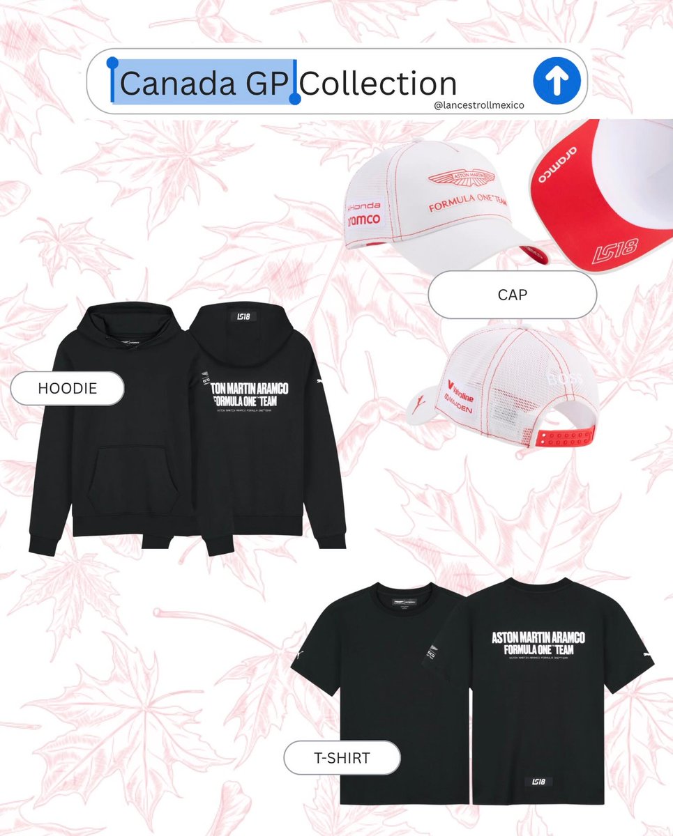 IsabelPinkqsja's tweet photo. Lance Stroll’s home Grand Prix collection is here, and it’s beautiful! Tell us what you loved most! https://t.co/e78nIfiMJh
