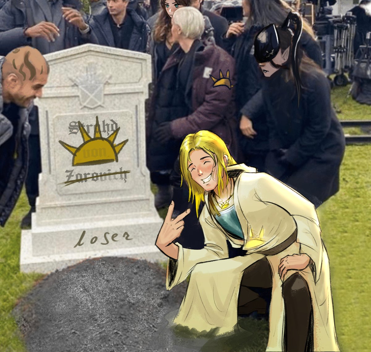 pltorii's tweet photo. I have a meme of my own
(After all the quoted characters were defeated, a Lathandrian spec ops invaded Barovia and killed The Vampire) https://t.co/rQWGIRZibx