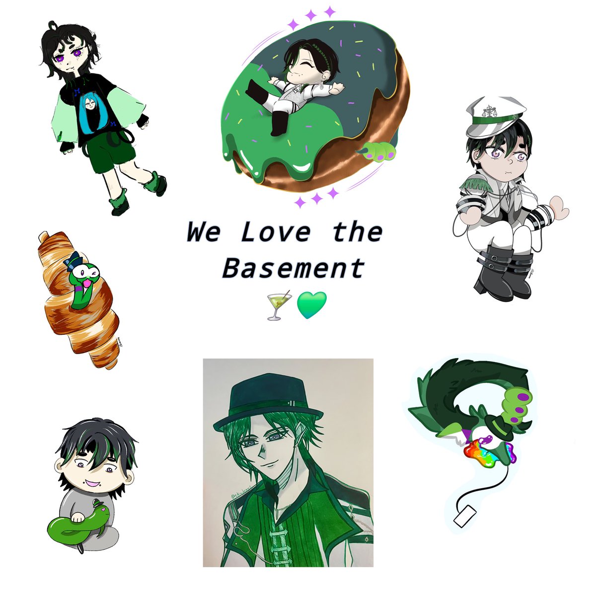 Berraart13's tweet photo. We love the basement 💚
We love our oshi and sending lots of love from all around the world
#GinjoCanvas #Zerpents https://t.co/gwKLs3jfEt