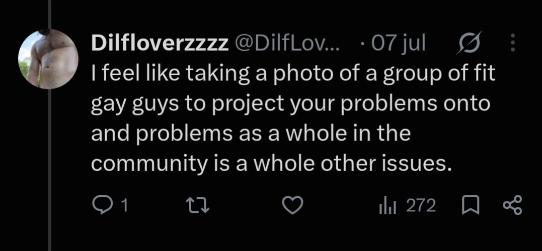 shenronOmega24's tweet photo. @DilfLoverzzzz @JoshMooreXXX You complained about people projecting "problems as a whole in the community." Don't make sweeping generalizations  and then pretend you were "only talking about one photo" the second you get challenged. 🤷🏾‍♂️👀 https://t.co/uEbk1x3rOb