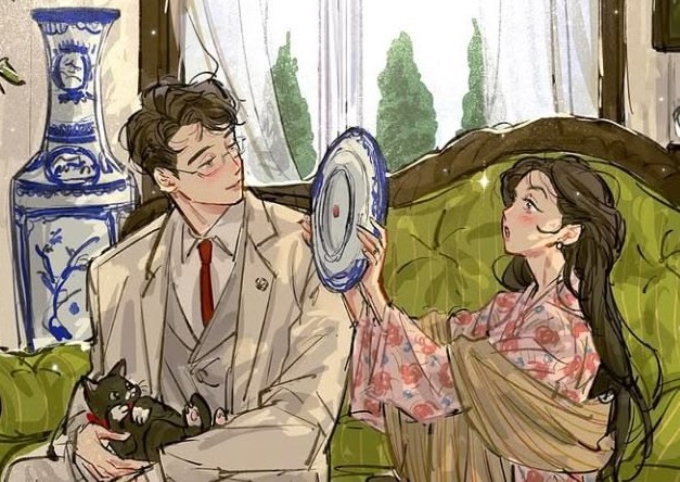 deaddolphins_'s tweet photo. this is giving eremika written by deaddolphins so bad 😭😭🥺i'd say general eren and princess of hizuru mikasa!! https://t.co/IRvtxUHqEp