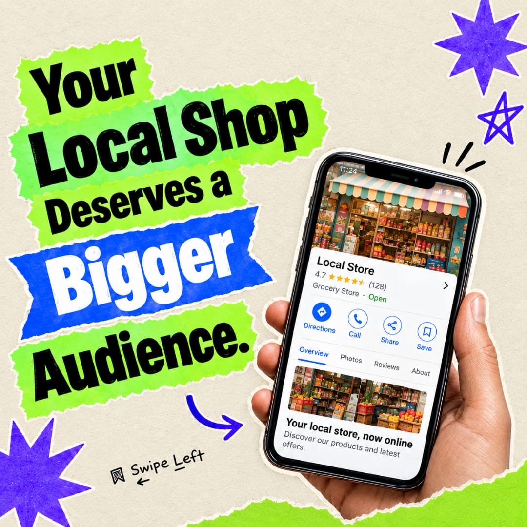 chattybao's tweet photo. Your local business doesn’t just need great products. It needs to be found.

You can have the best store in the neighbourhood, but if customers can’t find you on Google, you’re missing part of the opportunity.

Being good isn’t enough. Being discoverable matters.

What do you think? 👇

#LocalBusiness #GoogleBusiness #SmallBusiness
