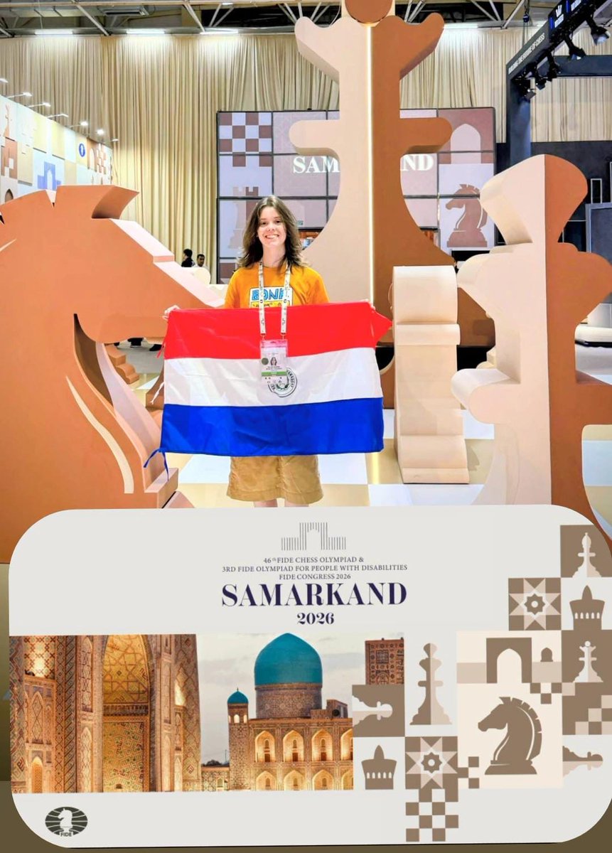 IngenieriaUNA's tweet photo. Estudiante de la FIUNA representa al Paraguay en la Olimpiada Mundial de Ajedrez en Uzbekistán ♟️🙌
¡Éxitos Helen Montiel! 🤩
Leer más: https://t.co/xl7VHa39xp 🔗 https://t.co/XlPUHpPiJx