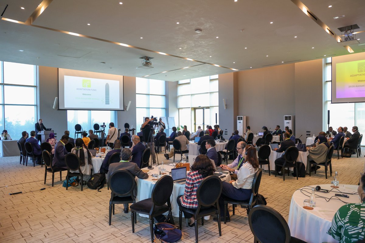 adaptationfund's tweet photo. A successful week in Morocco comes to an end. 34 National Implementing Entities gathered to exchange knowledge, share lessons and strengthen climate adaptation efforts. AF Manager Mikko Ollikainen and ADA Morocco's Secretary General met and spoke with NIEs throughout the week. https://t.co/He80IoQOP6