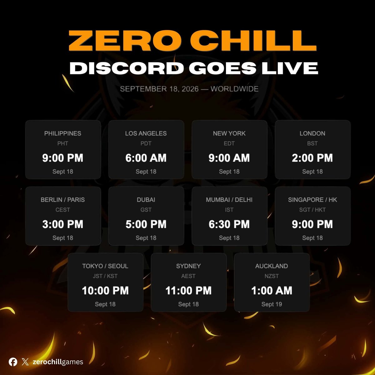 ZeroChillGames's tweet photo. Mark your calendars! Save your alarms! This is not a drill! ๐ฅ
-
Our Discord sever is about to launch. Our server link will be posted in a few hours stay tuned ๐ฆ
#proofofplay #Zerochillgames https://t.co/iUXE6ZUx01