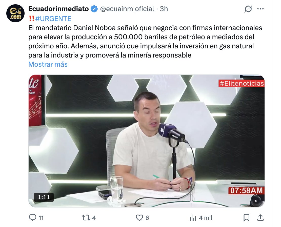 JacoboG_Ecu's tweet photo. Dos noticias que se leen mejor juntas https://t.co/R5HzO4NoRQ