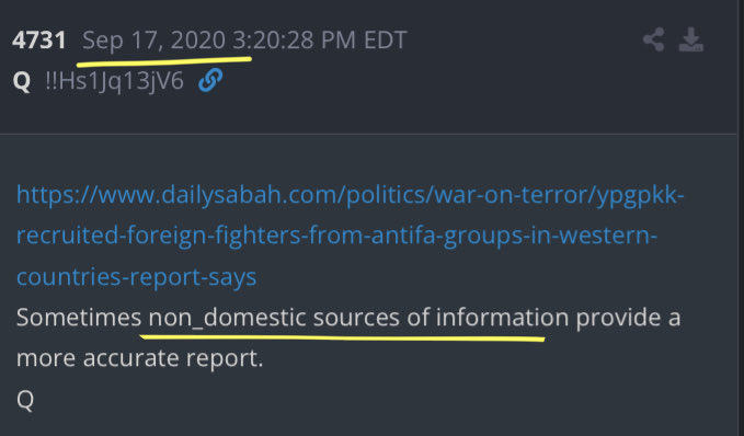 TheQNewsPatriot's tweet photo. Julian Assange reenters the online public discourse on the X platform, on a 6-year to the day Q Drop delta (drop #4731) that discusses non-domestic sources of information, and their value. https://t.co/aaQTBar5HK