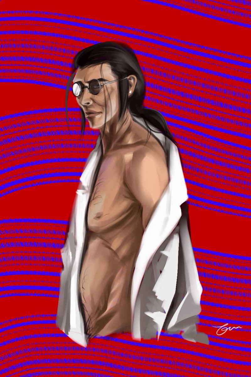 EmilyMandrake's tweet photo. Professor Hojo half dropping his lab coat ๐ฅผ #hojo #ff7 https://t.co/NtIEXCenzN