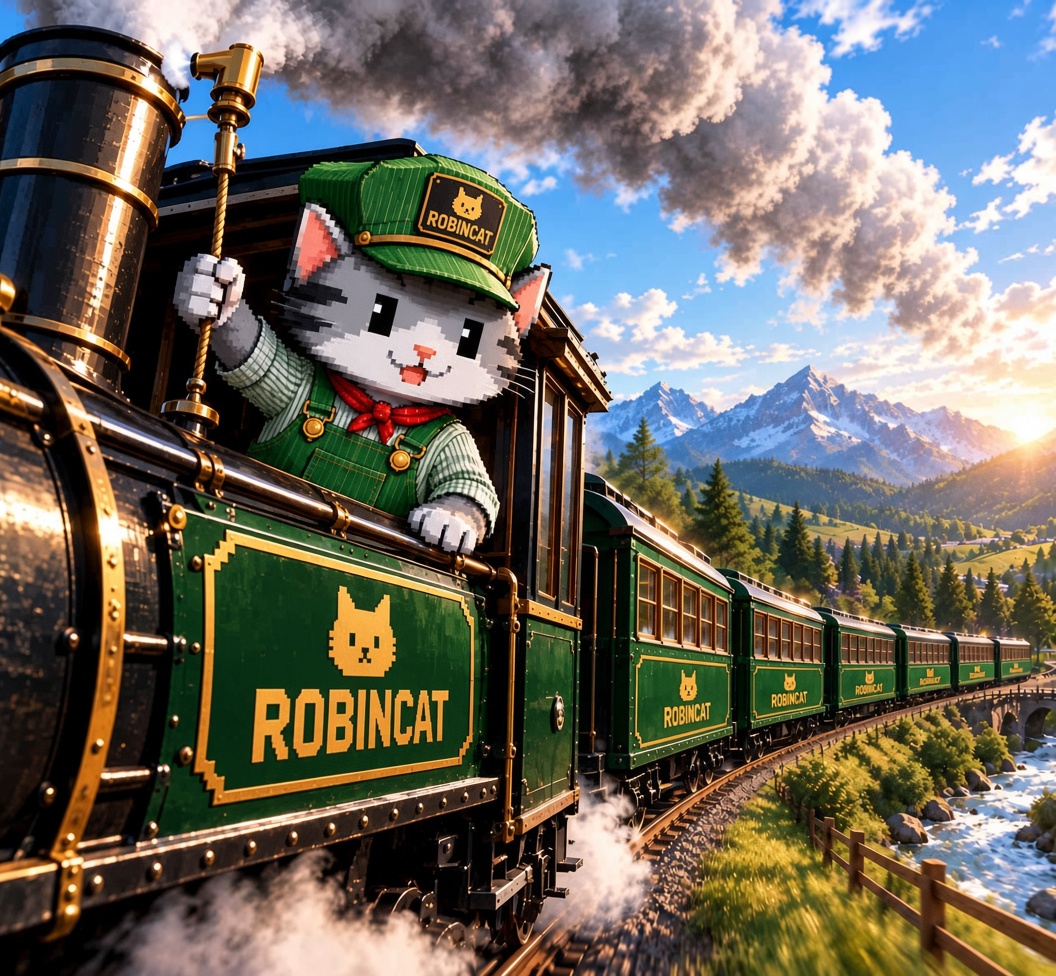 RipCoCoker's tweet photo. All aboard the Robincat train!  
Invite your friends, ..prices are still at a discount, ..but the train is about to leave the station! https://t.co/f2sP5YyDpD