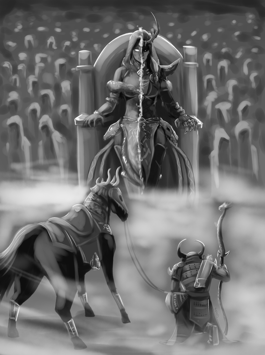 LordKaios's tweet photo. A piece done for new Hel, inspired by the illustration in the comments! https://t.co/3OcoTBJRBb