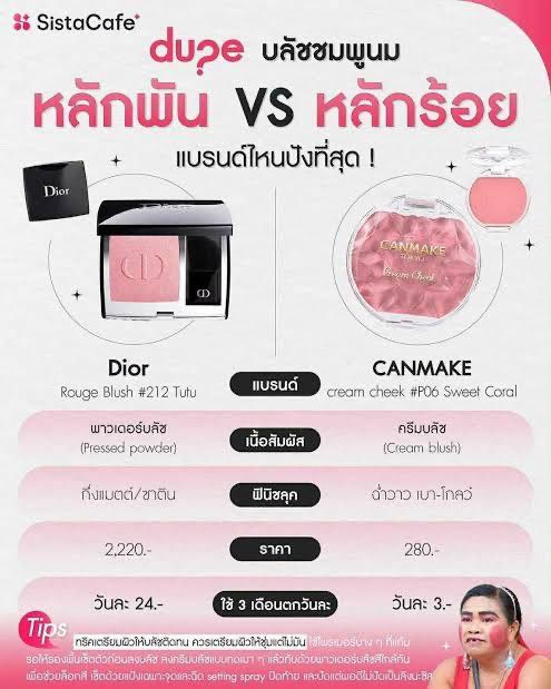 bongdari2555's tweet photo. ส่งต่อ บลัช canmake มือ1 วันผลิต 01/2026 ซื้อมาซ้ำยังไม่ได้แกะใช้ น้องสวยมาก เป็น dupe Dior tutu ส่งต่อ 130 รวมส่ง #ส่งต่อเครื่องสำอาง #ส่งต่อเครื่องสำอางมือสอง #ส่งต่อน้ำหอม #ส่งต่อdior #canmake #ลิปromand #พรีเกาหลี #ลิปมือสอง #บลัชออน #เครื่องสำอางค์มือสอง https://t.co/H3TSHPtBz9