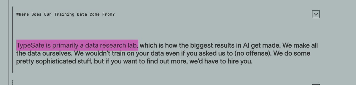 Vtrivedy10's tweet photo. some underrated points + important second order effects of the wildly successful Jev launch

1. Data is the bottleneck! TypeSafe calls themselves a “data research lab”. 

To build a general purpose classifier or actor of any kind, you need to painstakingly curate and create tons of high-quality data (Traces, Examples, Evals/Environments/Worlds, Simulations). 
This helps the model learn these distributions so it can do good work for users. This is especially true for building domain specific, vertical agents.

Look at the data. Every team looking to build better agents will need help + tooling to help them with this. If teams can spend more time building good data, then they will build better models & agents.

2. The explosion of ultra-cheap, always-on Monitoring + Data Mining of Agent Traces at scale

To build better agents, we need to understand them at scale. We also saw the large need to real-time monitor and flag bad behavior during the OpenAI-HuggingFace Incident. Models like Jev help us do this because they’re very fast and cheap for classification.

There’s a simple pipeline here:
Gather Traces —> Label Them aggressively —> Make Evals/Environments from them (optional) -> Fine-Tune Cheaper Model.

Part of data hygiene is understanding data at scale. We sort of had the tooling to do this before by fine-tuning small models or sending smart agents to read lots of traces. 
We’ll still use agents to mine traces because Jev has limitations like context window length, but this is a great tool for:
- humans to define dimensions up front on what they care
- using Jev to triage data across important dimensions for further review.

3. We are never escaping Jevon’s paradox

Models like Jev just help us do more. Classify more traces, monitor more actions in real-time. This is all net-new addition of compute and will happen at massive-scale over every piece of data agents create. 

This is all very exciting because though we’ll use more compute, we’ll understand much more to build better systems.