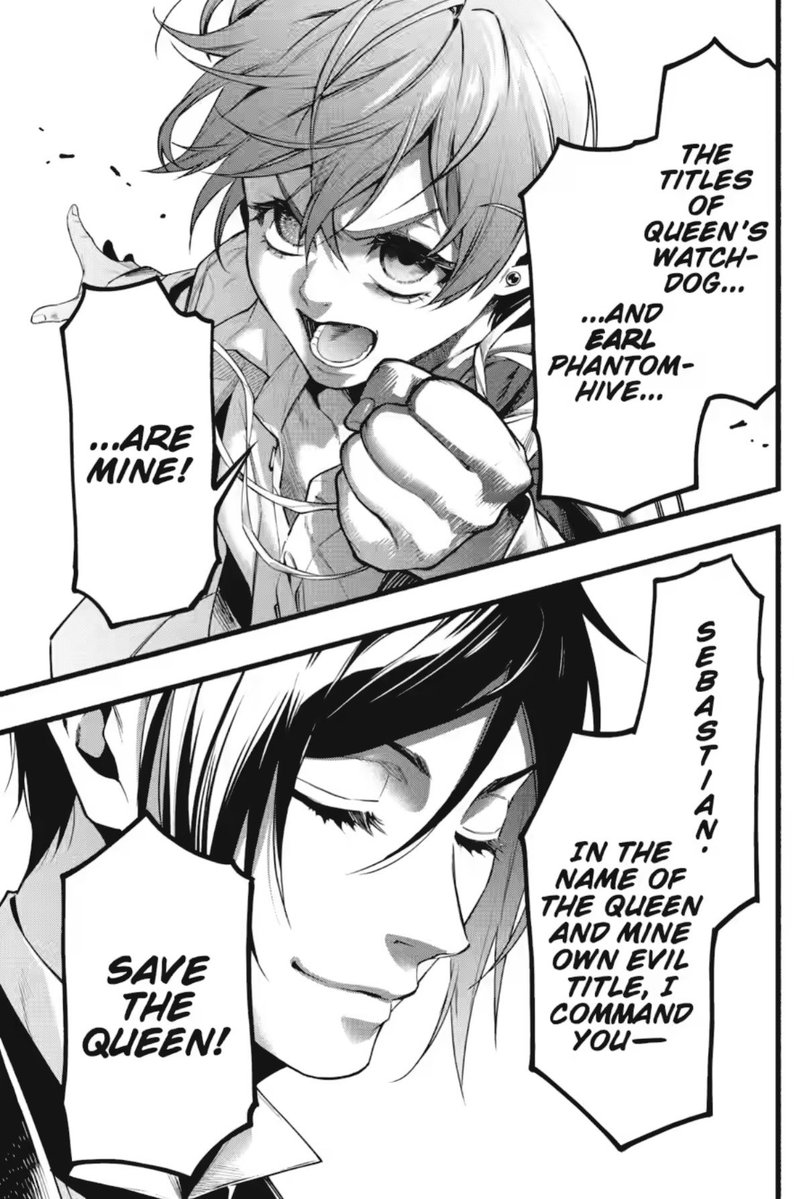 funtomhived's tweet photo. to witness o!ciel claiming his own evil titles with so much conviction followed by his command and sebastian responding with his iconic “yes, my lord” is the perfect way to celebrate the 20th anniversary of kuroshitsuji on its new chapter 🥹🥹 https://t.co/WYOBGozFNO